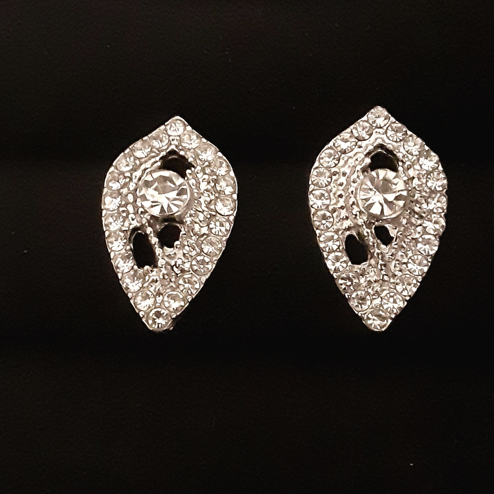 Art Deco Rhinestone Earrings